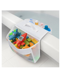 Organizador de Juguetes de Baño HooBribeau 12L 2 Compartimentos