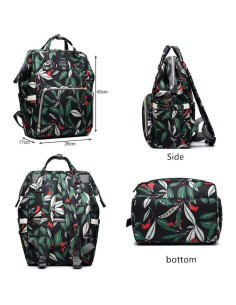 Mochila de Pañales Camo Unisex Nylon Impermeable 25L 2