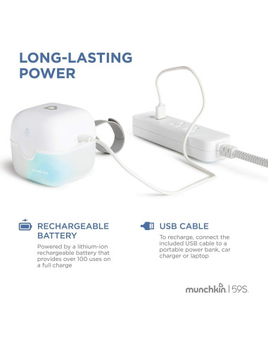 Esterilizador UV Portátil Munchkin Mini Plus Batería Recargable