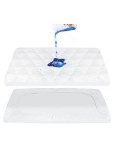 Funda de colchón impermeable Moonsea para Pack and Play 68.6x99.1 cm