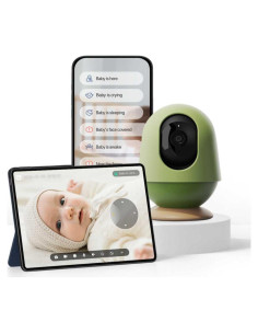 Monitor de Bebé WiFi Monai 3K FHD con Audio y Alertas IA