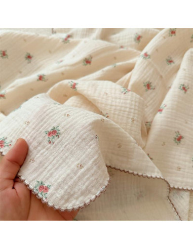 Manta de Muselina para Bebés BuLuTu 100% Algodón 120x130 cm