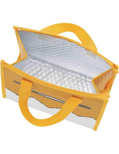 Bolsa Térmica Aislada Skater Gudetama Amarilla 26.5x27.5cm
