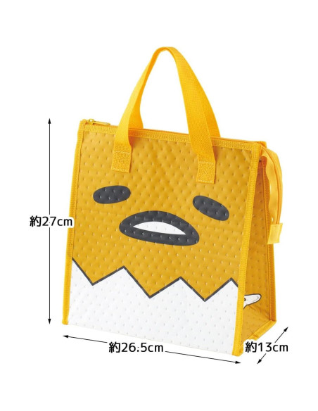 Bolsa Térmica Aislada Skater Gudetama Amarilla 26.5x27.5cm