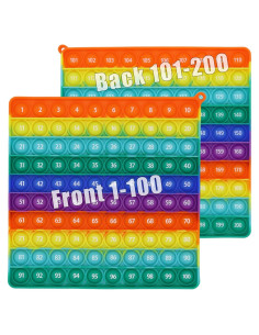 Pop it Doble Lado 200 Números Bakira Juguete Sensorial 20 cm