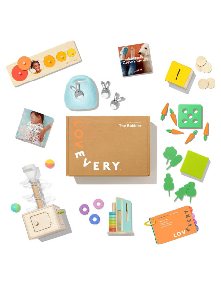 Kit de Juego Babbler Lovevery con Libro Bonificado para 1 Año