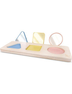 Rompecabezas Espejo Hape Montessori 10M+ Juguete Sensorial 2