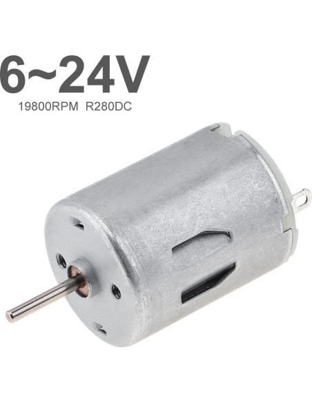 Motor DC R280 6-24V 19800RPM ChgImposs 2 Piezas