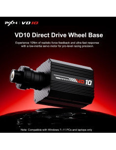 Base de Volante PXN VD10 para PC - 10Nm Retroalimentación Directa 2