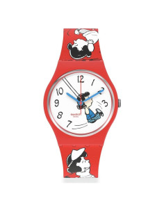 Reloj Swatch Gent Biosourced Rojo 41mm Cuarzo Impermeable