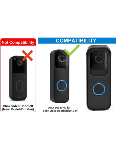 Soporte Adhesivo para Timbrera Blink Video Doorbell - Negro