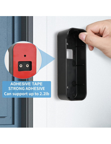 Soporte Adhesivo para Timbrera Blink Video Doorbell - Negro