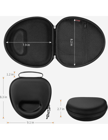Funda Dura Fintie para Auriculares Sony WH-CH520/WH-1000XM4 Negra