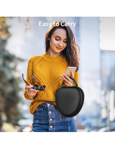 Funda Dura Fintie para Auriculares Sony WH-CH520/WH-1000XM4 Negra