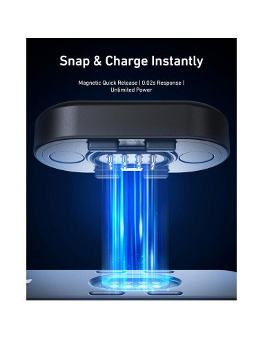 Kit Tapa Batería Magnética y Cable TELESIN para GoPro Hero 9-13