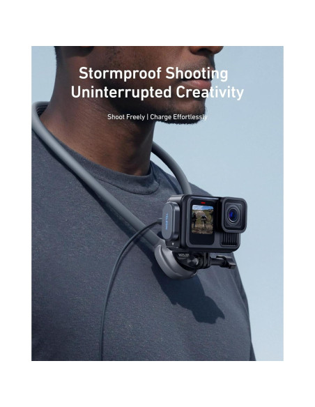 Kit Tapa Batería Magnética y Cable TELESIN para GoPro Hero 9-13