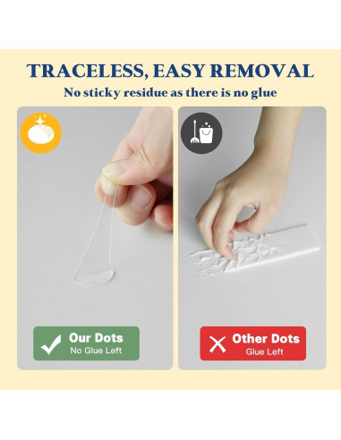 Masilla Adhesiva de Museo Vimiroo 96 Puntos Doble Cara Transparente