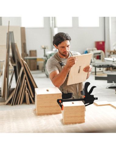 Abrazaderas de barra SOUJOY 15.24 cm, juego de 4, 68 kg