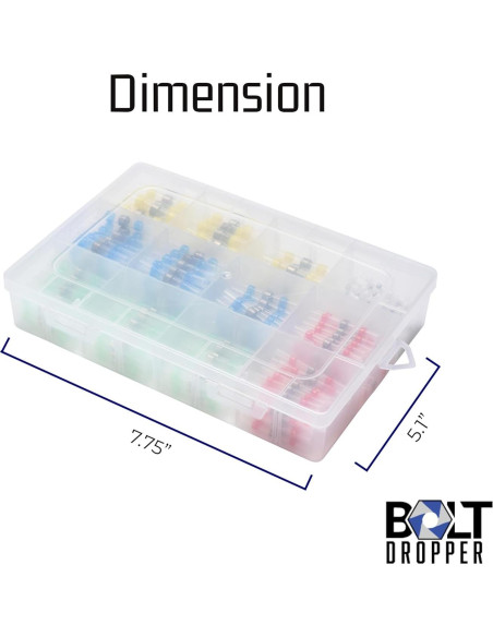 Kit de Conectores de Cable Bolt Dropper - 350 Piezas Multicolor