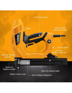 Clavadora Eléctrica 2 en 1 Hoteche P802208A 12A 2000 Piezas 2