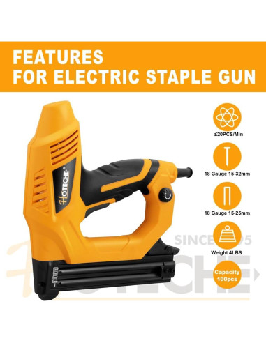 Clavadora Eléctrica 2 en 1 Hoteche P802208A 12A 2000 Piezas