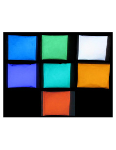 Set de 7 Pigmentos de Estroncio Aluminato Brillantes Glomania