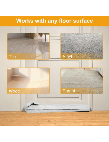 Barrera de Corrientes de Aire TONINT 2 Paquetes 99 cm Silicona