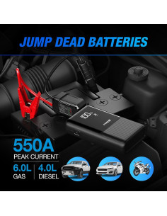 Arrancador de Batería Portátil TYPE S DC10 500A USB-C y USB-A 2