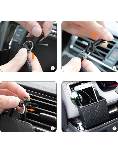 Organizador de Ventilación de Auto Lwuey - Bolsa de Almacenamiento Multifuncional Organizador de Ventilación de Auto Lwuey - Bolsa de Almacenamiento Multifuncional