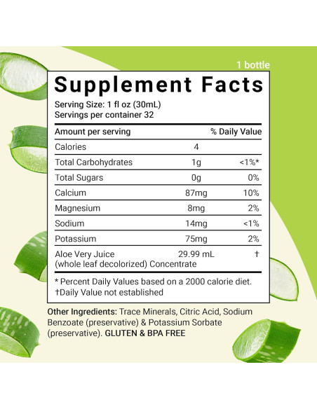 Jugo de Aloe Vera Orgánico Aloe Life - 1.89 L - Aloe Gold