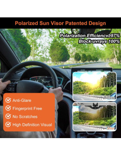 Extensor de Visera Solar GQLHYD HD Polarizado para Coche 2