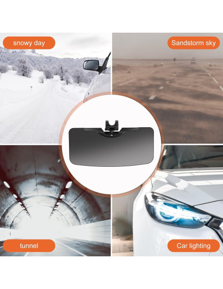 Extensor de Visera Solar GQLHYD HD Polarizado para Coche