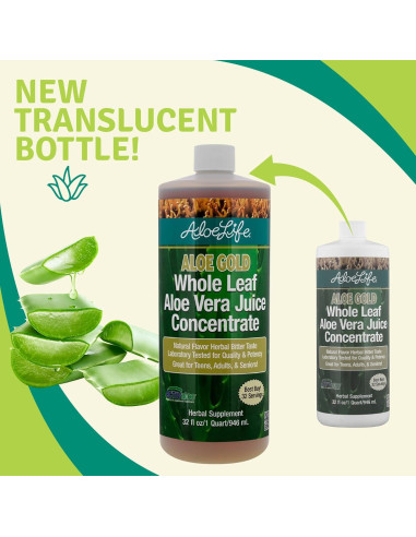 Jugo de Aloe Vera Orgánico Aloe Life - 1.89 L - Aloe Gold