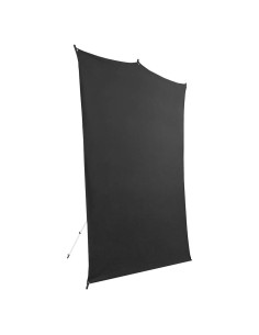 Kit de Fondo de Viaje Savage 1.52m x 2.13m Negro con Soporte