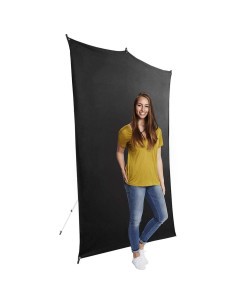 Kit de Fondo de Viaje Savage 1.52m x 2.13m Negro con Soporte 2