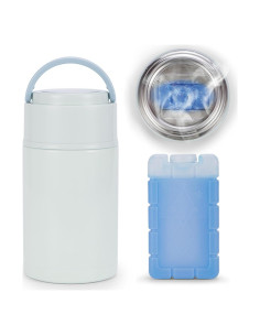 Enfriador de Leche Materna Portátil Acero Inoxidable 1.18L Azul