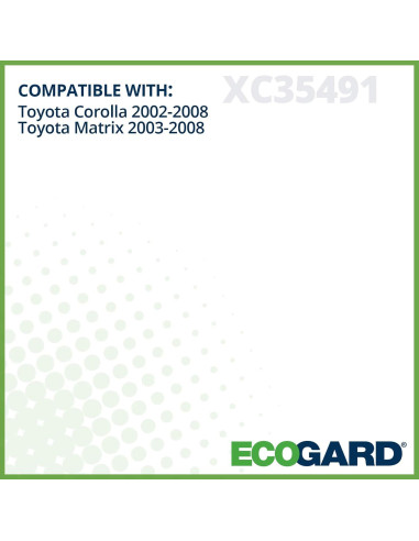 Filtro de Aire de Cabina ECOGARD XC35491 para Toyota Corolla 2002-2008
