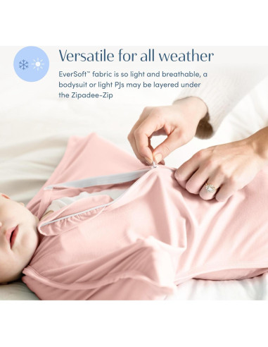 SleepingBaby EverSoft Zipadee-Zip Manta Transición Rosa X-Pequeño