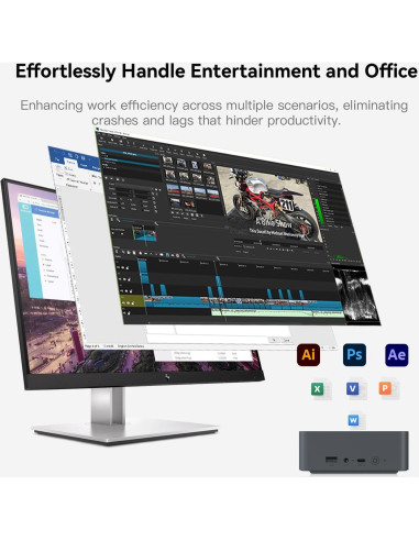 Mini PC Beelink EQR5, Ryzen 5 5650U, 32GB RAM, 1TB SSD