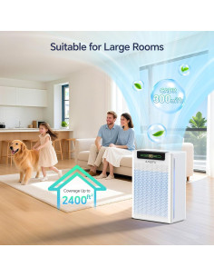 Purificador de Aire AMEIFU HEPA 222 m con Control WiFi 2