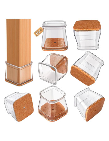35 Protectores de Silicona para Patas de Silla RUSIDO 27-40mm