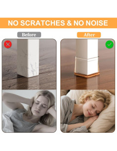 35 Protectores de Silicona para Patas de Silla RUSIDO 27-40mm 2