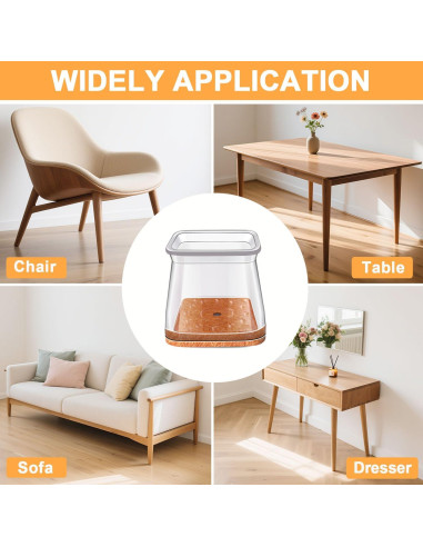 35 Protectores de Silicona para Patas de Silla RUSIDO 27-40mm