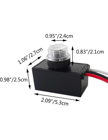 Interruptor Fotoeléctrico LoveDeal 12V 10A Automático Luz Exterior