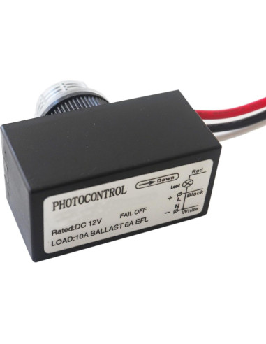 Interruptor Fotoeléctrico LoveDeal 12V 10A Automático Luz Exterior