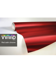 Vinilo Envoltura Coche VViViD Rojo Satinado 0.30m x 1.52m 2