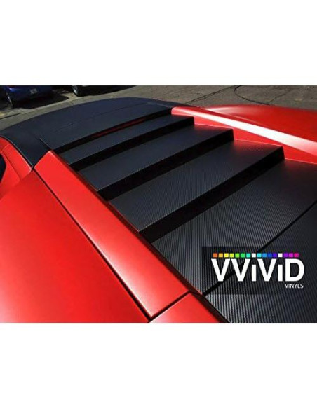 Vinilo Envoltura Coche VViViD Rojo Satinado 0.30m x 1.52m