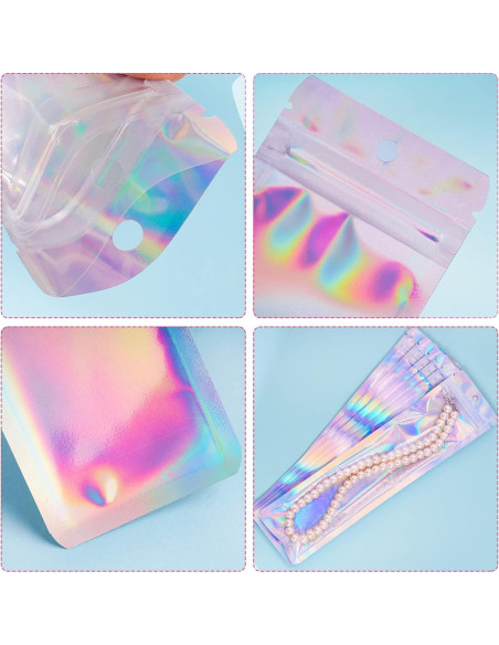 100 Bolsas de Empaque Resellables Hmxpls 6.1x22.9 cm Plateadas 100 Bolsas de Empaque Resellables Hmxpls 6.1x22.9 cm Plateadas