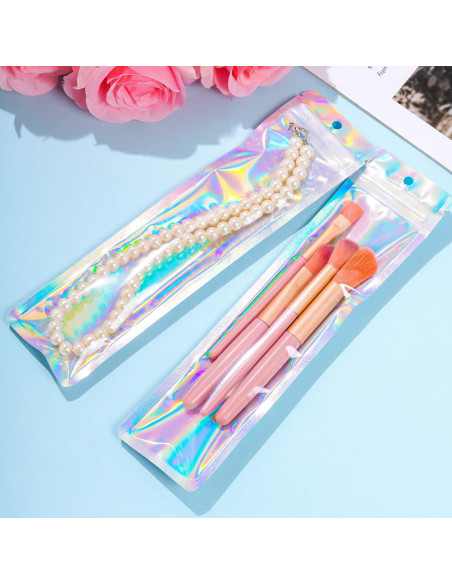 100 Bolsas de Empaque Resellables Hmxpls 6.1x22.9 cm Plateadas 100 Bolsas de Empaque Resellables Hmxpls 6.1x22.9 cm Plateadas