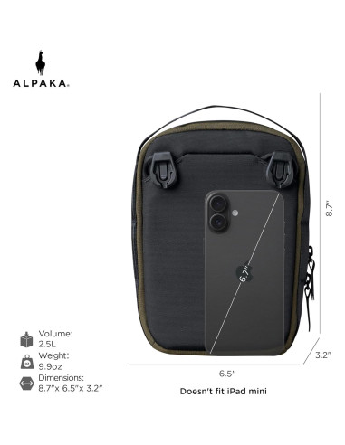 Bolsa Cruzada ALPAKA Metro Sling V2 Verde con Bloqueo RFID